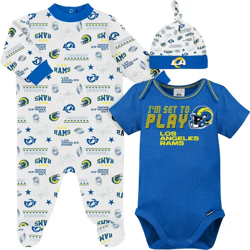 Miniatura 15 de Gerber Conjunto de regalo unisex para bebé con pies de equipo de la NFL para dormir y jugar