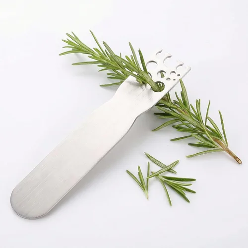 Herramienta de desmontaje de hierbas de acero inoxidable para la cocina de col rizada, acelga, verde, tomillo, albahaca, romero