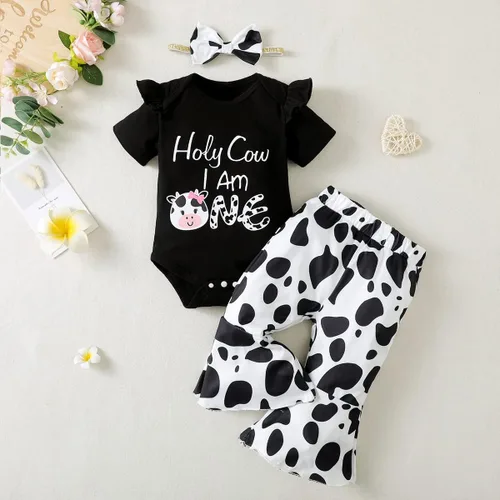 Miniatura 31 de Traje de primer cumpleaños para niña - Holy Cow I'm One