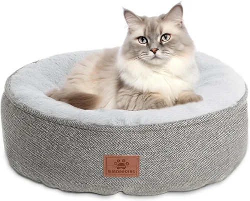 Miniatura 9 de WINDRACING Camas para gatos de interior, cama para gatitos, cama para perros de razas extra pequeñas, cama para cachorros, cómoda y duradera