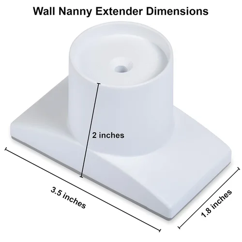 Miniatura 5 de Wall Nanny Extensor – Kit de extensión de puerta de bebé de 2.5 pulgadas (fabricado en Estados Unidos) extiende las puertas montadas a presión +