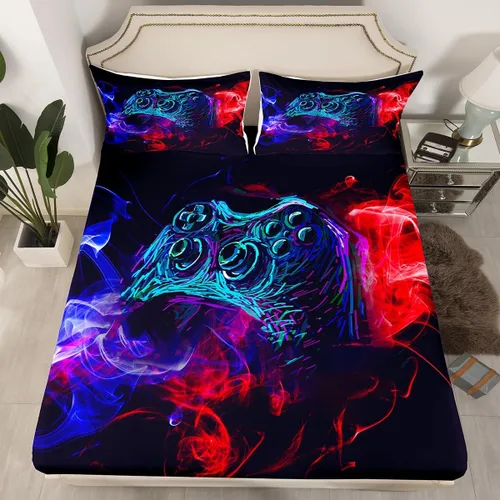 Miniatura 29 de Juego de ropa de cama de bandera estadounidense tamaño individual para niños, adolescentes y hombres, retro, verde militar, camuflaje, bandera