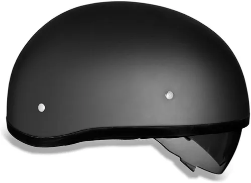 Miniatura 4 de Daytona Helmets Casco de media calavera con capucha para motocicleta con protector interno incorporado, aprobado por DOT, ligero, cómodo