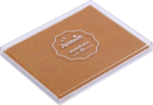 Miniatura 22 de Almohadilla de tinta de 5 x 4 pulgadas para manualidades, almohadilla de sello grande para sellos de goma, pintura de dedos (negro)