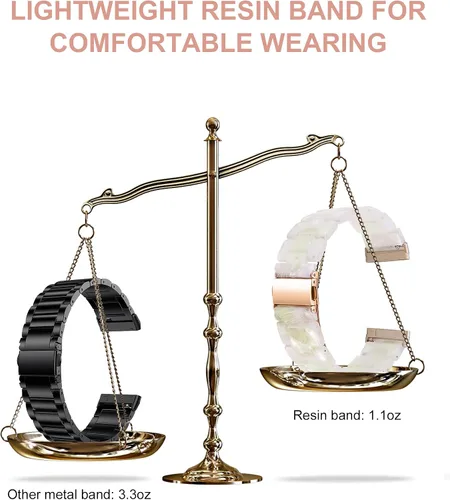 Miniatura 4 de Wearlizer Correa de resina compatible con bandas Fitbit Sense/Versa 3 Bands/Sense 2 Bands/Versa 4 bandas para mujeres y hombres, linda correa