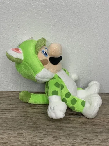 Miniatura 4 de Little Buddy Super Mario Neko Luigi - Peluche de gato, 10 pulgadas, multicolor