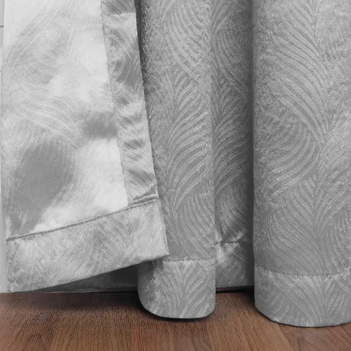 Miniatura 4 de Superior Cortinas semiopacas onduladas, con ondas geométricas, 42 x 63 pulgadas, cabecera con ojales, aislamiento térmico, bloqueo solar