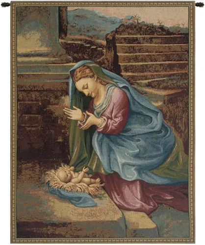 Miniatura 17 de Madonna Di Medjugorie - Tapiz italiano para colgar en pared, 6 pulgadas x 9 pulgadas, algodón/viscosa/poliéster por Raoul Vitale