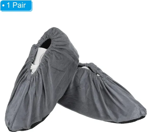 Miniatura 3 de PATIKIL Fundas para zapatos, 1 par de fundas reutilizables antideslizantes para botas y zapatos, fundas protectoras gruesas y lavables