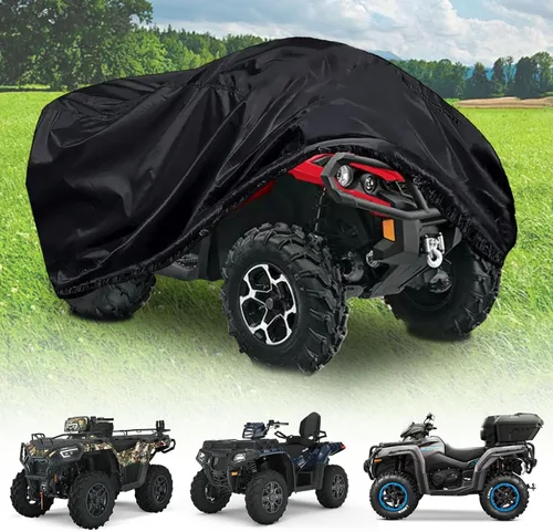 Cubierta XL para ATV Chikia 420D Impermeable, Reemplazo de Cubierta para ATV de 4 Ruedas para Polaris Sportsman 450 570 850 1000 Can am Outlander