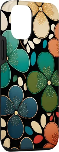 Miniatura 3 de iPhone 15 patrón floral Murakami colorido patrón caso