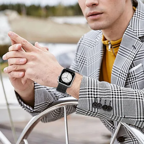 Miniatura 7 de Reloj inteligente para hombres y mujeres para teléfonos Android iOS compatible con iPhone, pantalla táctil completa rastreador de fitness con Negro