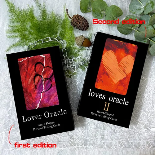 Miniatura 6 de Han Yu Bowen (Segunda edición) Oracle Cards 56 Love Oracle Cards, Twin Flame Oracle Deck, Tarot para principiantes, fácil de barajar y transportar