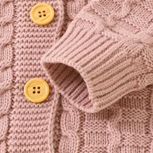 Miniatura 6 de Sduydiosy Mameluco para bebé recién nacido, ropa de manga larga con botones, lindo traje de invierno para bebé