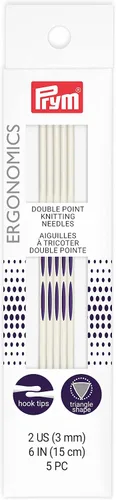 Miniatura 4 de Prym Agujas de tejer de doble punto de 6 pulgadas, US 2 (0.118 in)