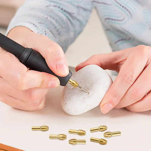 Miniatura 6 de Worldiry - Juego de 10 pinzas para portabrocas de repuesto 4486 para Dremel, latón de cambio rápido taladro rotativo Dremel Collet de 1/8 pulgadas x