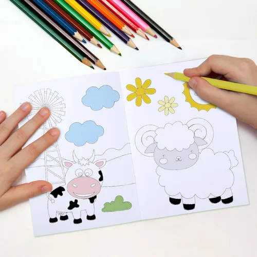 Miniatura 4 de Faccito Paquete de 24 mini libros para colorear para niños, recuerdos de fiesta para niños en edad preescolar, recuerdos de fiesta de cumpleaños a
