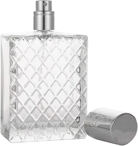 Miniatura 5 de Botellas de perfume de aerosol recargables de 3.4 fl oz de 3.4 onzas, atomizador de niebla fina cosmética grande, contenedor de aceite esencial