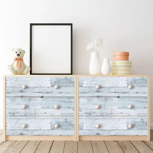 Miniatura 8 de WENMER Papel tapiz de madera gris y blanco de 17.71 x 394 pulgadas, papel tapiz autoadhesivo extraíble, papel tapiz de madera vintage para encimera