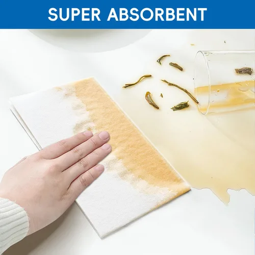 Miniatura 6 de JEBBLAS Toallas desechables para invitados, toallas de mano de tacto de lino, servilletas de papel similares a la tela, toalla de mano de papel