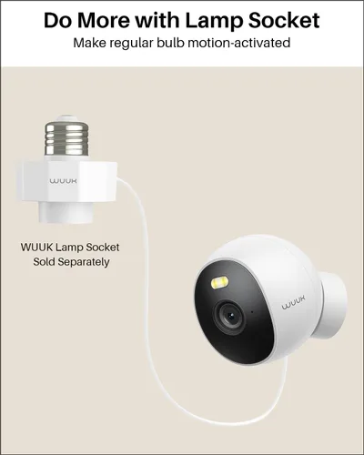 Miniatura 7 de WUUK Cámara de seguridad, cámara con cable de 4 MP para interiores y exteriores, reconocimiento facial, visión nocturna a color y foco, sin tarifa