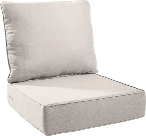 Miniatura 113 de Rilyson Cojines de patio para muebles de exterior, 22 x 24 pulgadas, respaldo alto y asiento profundo, cojín de exterior para sillas de patio, sofá
