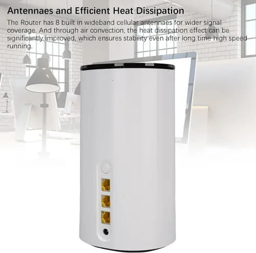 Miniatura 9 de GOWENIC Enrutador WiFi 6 5G con ranura SIM, velocidades de descarga de hasta 4.67 Gbps, enrutador WiFi de doble banda, puerto LAN WAN, enrutador CPE