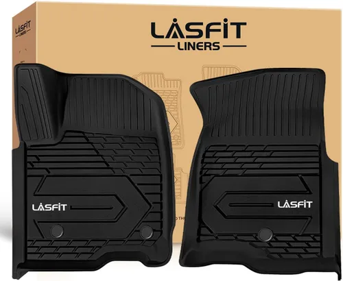 Miniatura 14 de LASFIT Tapetes de elastómero termoplástico para 1a y 2a fila de asientos de auto, para todo tipo de clima