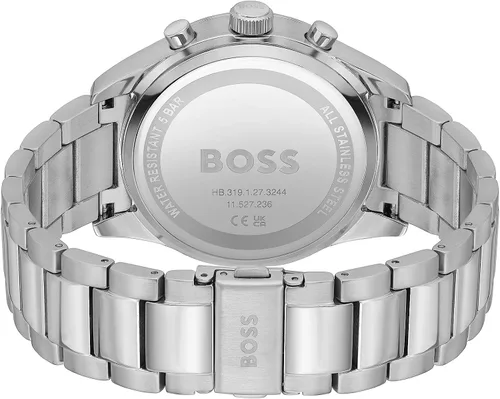 Miniatura 3 de BOSS Center Court Reloj cronógrafo de acero inoxidable para hombre, resistente al agua
