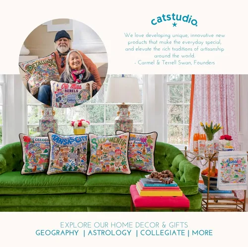 Miniatura 7 de Catstudio Almohada decorativa bordada a mano de Texas