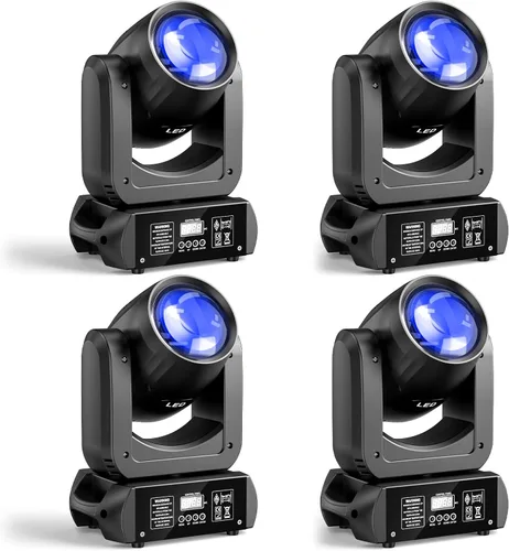 Miniatura 11 de U`King Luces de Cabeza Móvil con Haz de 150W, Prisma de 18 Facetas, Estroboscópico/Haz/Foco/Iluminación de Escenario Wash, 8 Gobos y 8 Colores, Foco