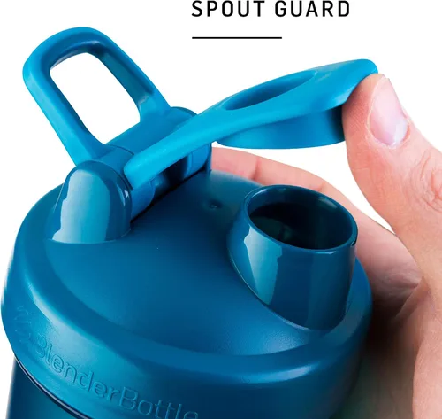 Miniatura 4 de BlenderBottle Classic V2 - Botella mezcladora perfecta para batidos de proteínas y antes del entrenamiento, 28 onzas (paquete de 2), azul océano