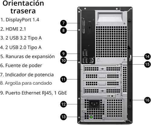 Miniatura 7 de Dell Computadoras de escritorio Pro 2026 para el hogar y la empresa, Copilot AI, procesador i3-14100 de 14ª generación, 8 GB DDR5 RAM, 512 GB PCIe