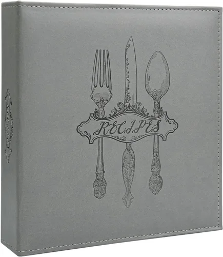 Miniatura 9 de COFICE Carpeta de Recetas – Kit de Carpeta de Libro de Recetas en Blanco de 8.5x11 Pulgadas con 3 Anillos para Familia, para Escribir tus Propias
