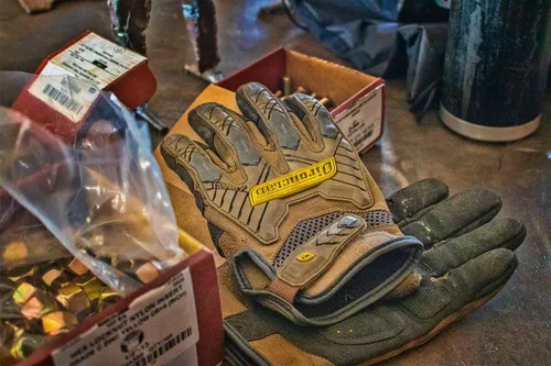 Miniatura 3 de Ironclad Command Impact - Guantes de trabajo para pantalla táctil, palma y dedos conductores, protección contra impactos, lavables a máquina Marrón