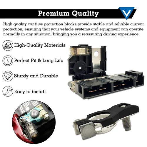 Miniatura 4 de 24380-3JA1A - Fusible de terminal de batería positivo de actualización, fusible Fuselink con terminal de batería positivo y tuercas, compatible