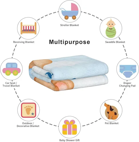 Miniatura 4 de Manta de bebé personalizada con nombre, manta de envolver personalizada con nombre para niñas y niños, recién nacidos, regalos para niños pequeños