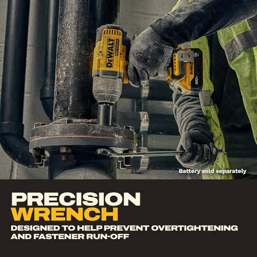Miniatura 4 de DEWALT Llave de impacto inalámbrica de 20 V MAX, pistola de impacto de 1/2, alto par de 4 velocidades con yunque de anillo de cerdo y luz LED, motor