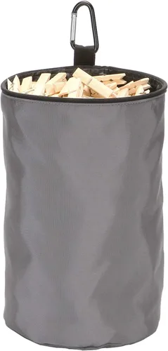 Bolsas de almacenamiento con pinzas para ropa colgantes de VEAMOR, organizador de perchas para ropa con protección contra el polvo (Gris)