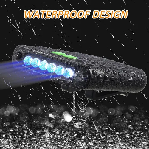 Miniatura 5 de Mudder Linterna LED con clip para gorra USB recargable, linterna impermeable ultra brillante para sombrero, linterna de cabeza para pesca