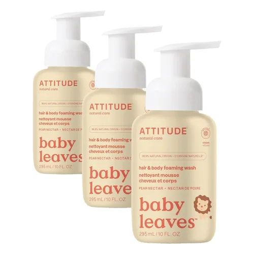 Miniatura 13 de ATTITUDE Lavado Espumoso 2 en 1 para Cabello y Cuerpo de Bebé, Champú Jabón Verificado por EWG, Dermatológicamente Probado, Hecho con Ingredientes