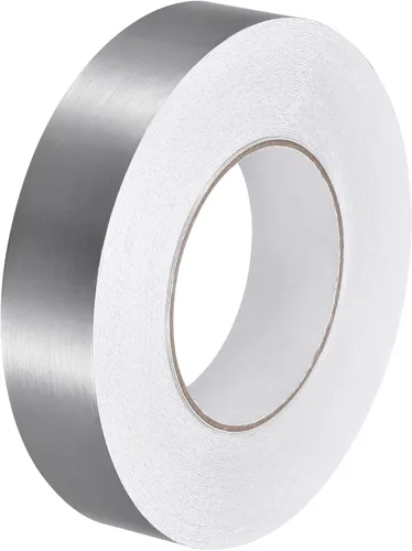 uxcell Adhesivo autoadhesivo de aluminio de 1.18 pulgadas x 164 pies, tira de cinta adhesiva impermeable para pared, gabinete, cocina, color
