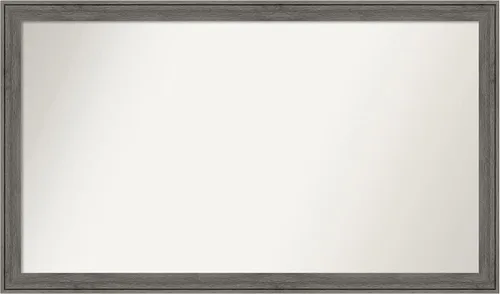 Miniatura 218 de Amanti Art Espejo personalizado, espejo de baño gris plomo a rayas, espejo de pared o espejo de tocador de baño sobre el fregadero