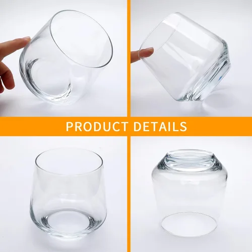 Miniatura 3 de Juego de 12 copas de vino de base pesada de 13 onzas para whisky, cócteles, whisky y jugo, cristalería apta para lavavajillas, regalos para amigos