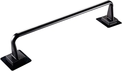 Uonlytech Toallero negro multiusos para colgar en la pared, estantes para colgar toallas de mano, estante para toallas de dormitorio universitario,