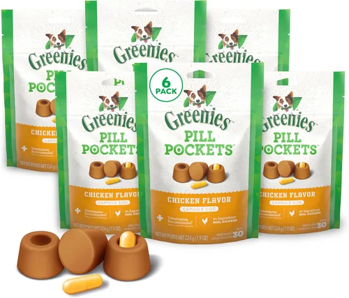 Miniatura 21 de Greenies Pill Pockets con dulces de mantequilla de maní real para perros, Mantequilla de cacahuate