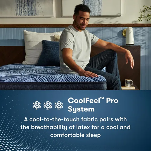 Miniatura 8 de Serta Perfect Sleeper Pro Kensington - Colchón híbrido de látex de 13 pulgadas, tamaño mediano, individual XL, 5 zonas de soporte y tecnología