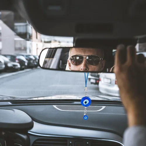 Miniatura 5 de CRASPIRE 6 piezas de adornos colgantes para el mal de ojo, protección de la suerte azul, dije para teléfono celular, billetera, accesorios