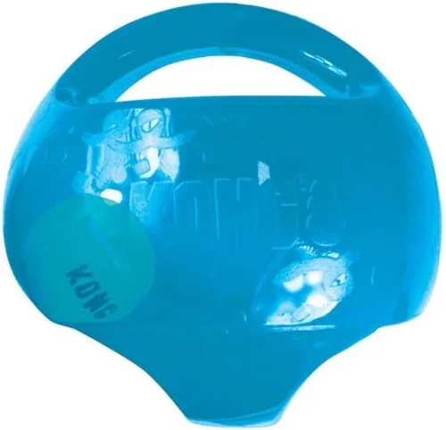 KONG Jumbler Ball - Juguete interactivo para tiempo de juego de perros y cachorros - Juguete de búsqueda con pelota de tenis - Suministros para