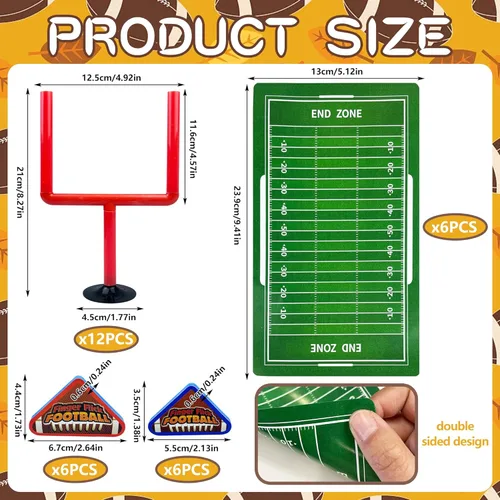 Miniatura 2 de 30 piezas de mini juegos de fútbol de mesa, juegos deportivos con pelotas de fútbol de espuma, poste de portería y tarjetas, juguetes para los Rojo